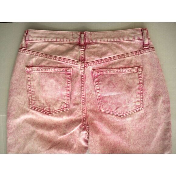 We The Free x Free People OB1160849 Womens Sz 27 Pink Acid Wash Maggie Jeans - Picture 6 of 11